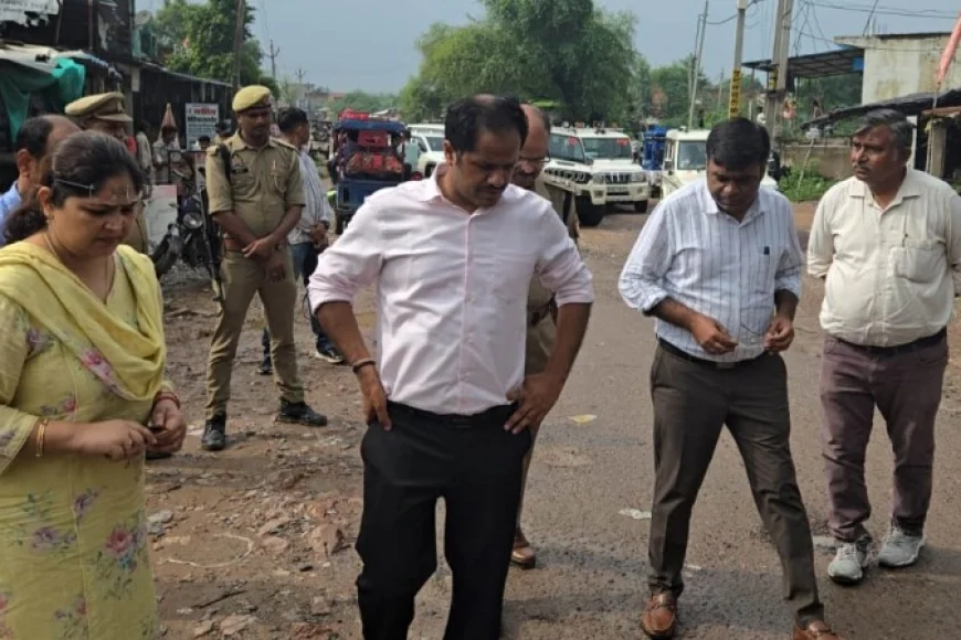 डीएम-एसपी ने सुरक्षा व्यवस्था का लिया जायजा