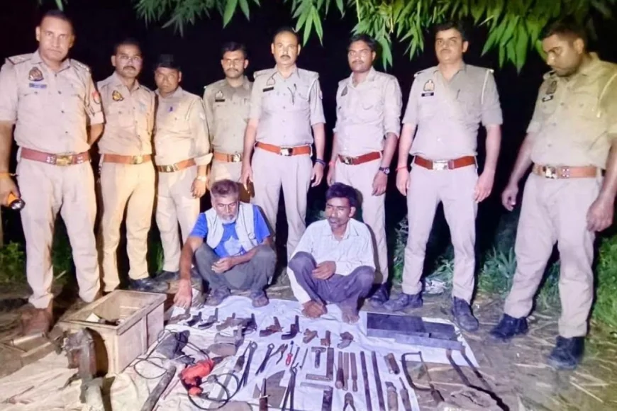 नरैनी में अवैध शस्त्र फैक्ट्री का भंडाफोड़, दो आरोपी गिरफ्तार