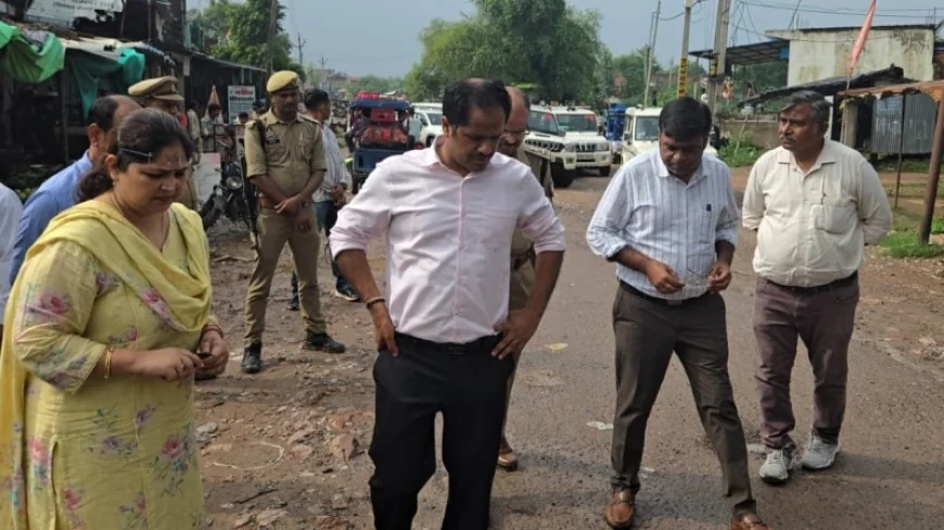 डीएम-एसपी ने सुरक्षा व्यवस्था का लिया जायजा