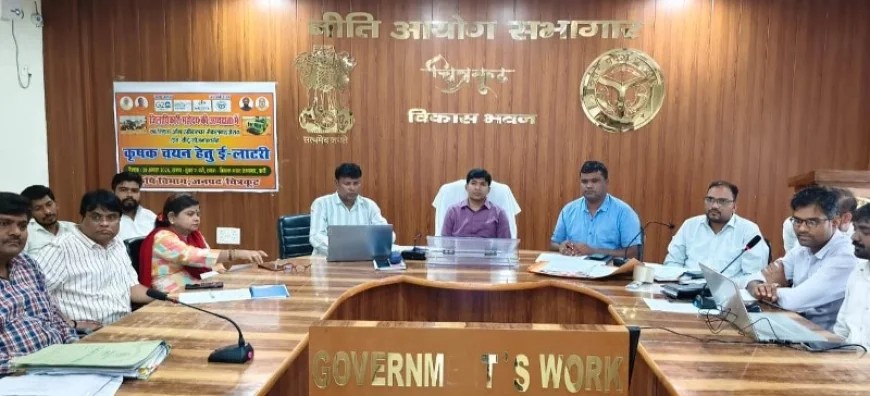 विकास भवन में कृषि यंत्रों के लिए हुई ई-लाटरी प्रक्रिया