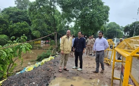 रैन बसेरा व बाढ़ प्रभावित मंदाकिनी नदी पुल का किया निरीक्षण