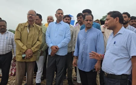 बाढ़ से क्षतिग्रस्त रपटों एवं पुलिया का विधायक, डीएम व एसपी ने किया निरीक्षण