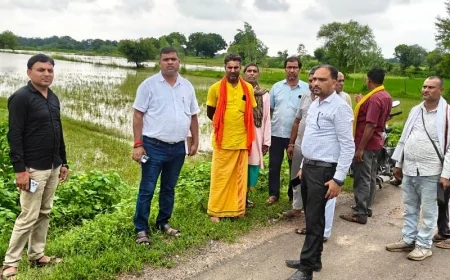 कृषि अधिकारियों ने किया गांवों का निरीक्षण