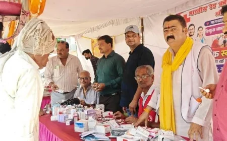 अमावस्या पर तीर्थयात्रियों की सेवा में जुटी रेड क्रॉस, लगाया निःशुल्क स्वास्थ्य शिविर