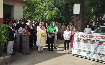 राष्ट्रीय लोक अदालत के प्रचार के लिए प्रचार वाहन रवाना
