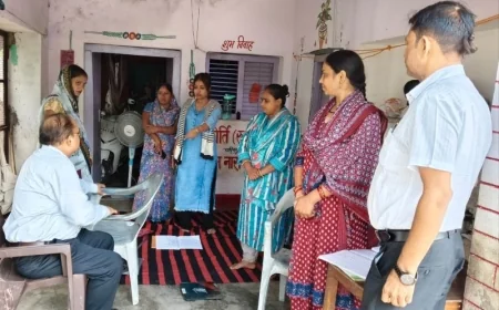 निरीक्षण कर सीएमओ ने स्वास्थ्य सेवाओं का लिया जायजा