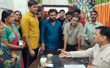 नपा अध्यक्ष से की घरों में नाली का पानी भरने की शिकायत