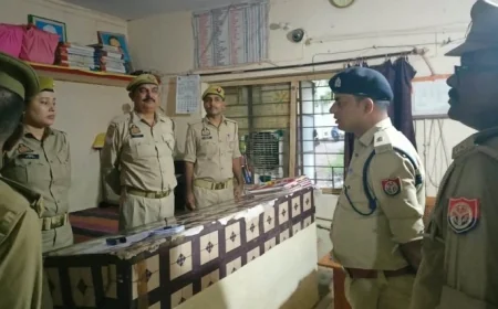 थाना मानिकपुर का अपर एसपी ने किया निरीक्षण