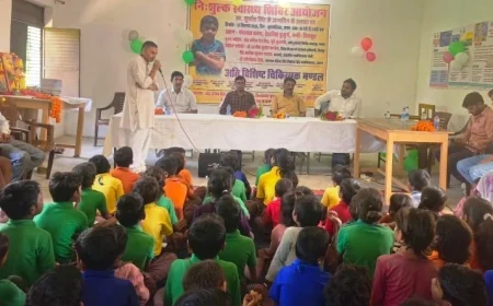 स्व सूर्यांश के जन्मदिन पर आयोजित स्वास्थ्य शिविर में 225 लोग लाभान्वित