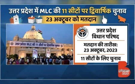 यूपी में MLC की 11 सीटों पर द्विवार्षिक चुनाव, 23 अक्टूबर को मतदान