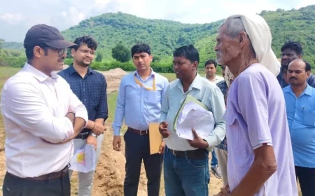 डीएम ने देवांगना नगर आवासीय योजना का किया निरीक्षण