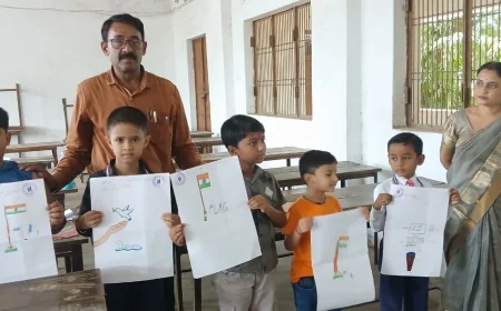 भाषण-मेहंदी, चित्रकला व निबंध प्रतियोगिता में बच्चों ने दिखाया हुनर