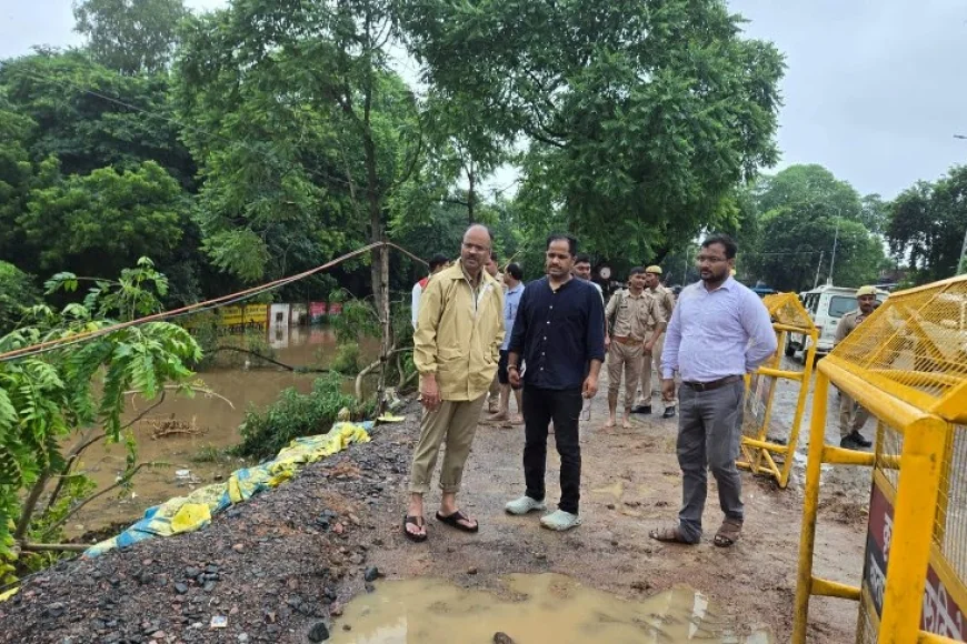 रैन बसेरा व बाढ़ प्रभावित मंदाकिनी नदी पुल का किया निरीक्षण