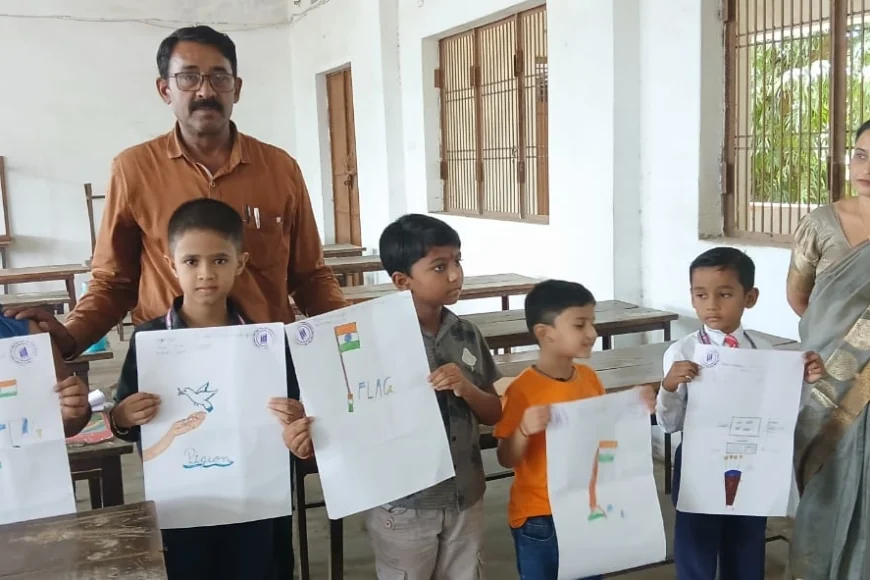 भाषण-मेहंदी, चित्रकला व निबंध प्रतियोगिता में बच्चों ने दिखाया हुनर
