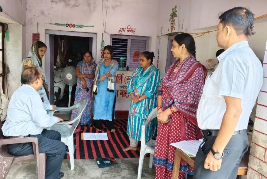 निरीक्षण कर सीएमओ ने स्वास्थ्य सेवाओं का लिया जायजा