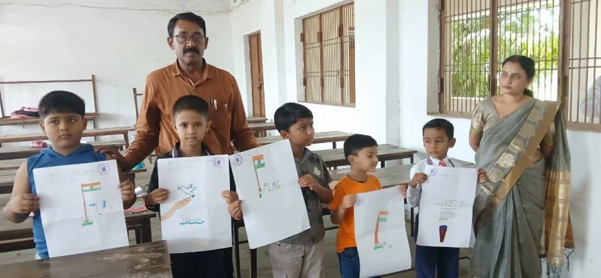 भाषण-मेहंदी, चित्रकला व निबंध प्रतियोगिता में बच्चों ने दिखाया हुनर