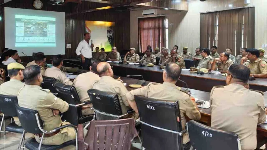 क्राइम सीन मैनेजमेंट व चैन ऑफ कस्टडी का दिया गया प्रशिक्षण