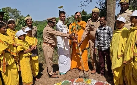 शोभन आश्रम में हुआ हरिशंकरी पौधरोपण कार्यक्रम