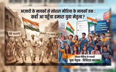 आज़ादी के नायकों से सोशल मीडिया के नायकों तक : कहाँ आ पहुँचा हमारा युवा नेतृत्व?