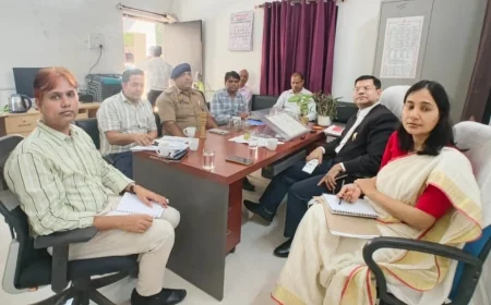 मेगा विधिक सहायता एवं सेवा शिविर को लेकर हुई बैठक