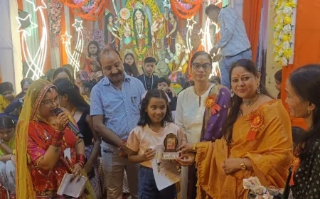 मिशन शक्ति के तहत डांडिया नृत्य प्रतियोगिता, बच्चों ने बिखेरी प्रतिभा की छटा