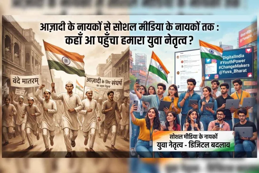 आज़ादी के नायकों से सोशल मीडिया के नायकों तक : कहाँ आ पहुँचा हमारा युवा नेतृत्व?