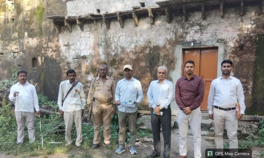 डायट में सेंटर ऑफ एक्सीलेंस की स्थापना को भूमि की हुई पैमाइश
